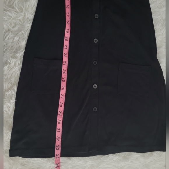 DKNY Longline V-neck Button-Down Cardigan size 0 ptp 15.5 inches - Picture 5 of 9